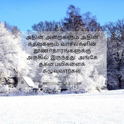 Picture 07 - எசேக்கியேல் 40:38 TAMIRV - அதின் அறைகளும் - Bible Verse Picture