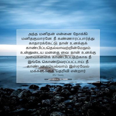 Picture 07 - எசேக்கியேல் 40:4 TAMIRV - அந்த மனிதன் என்னை - Bible Verse Picture