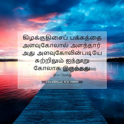 Picture 07 - எசேக்கியேல் 42:16 TAMIRV - கிழக்குதிசைப் - Bible Verse Picture