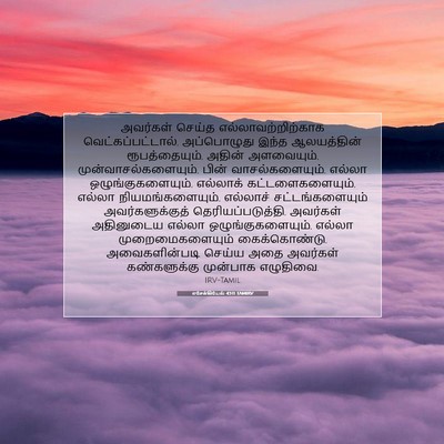 Picture 07 - எசேக்கியேல் 43:11 TAMIRV - அவர்கள் செய்த - Bible Verse Picture