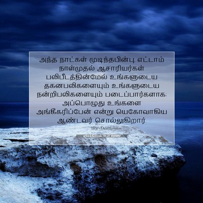 Picture 07 - எசேக்கியேல் 43:27 TAMIRV - அந்த நாட்கள் - Bible Verse Picture