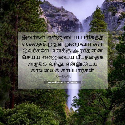 Picture 07 - எசேக்கியேல் 44:16 TAMIRV - இவர்கள் என்னுடைய - Bible Verse Picture
