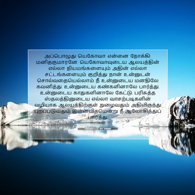 Picture 07 - எசேக்கியேல் 44:5 TAMIRV - அப்பொழுது யெகோவா - Bible Verse Picture