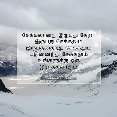 Picture 07 - எசேக்கியேல் 45:12 TAMIRV - சேக்கலானது இருபது - Bible Verse Picture