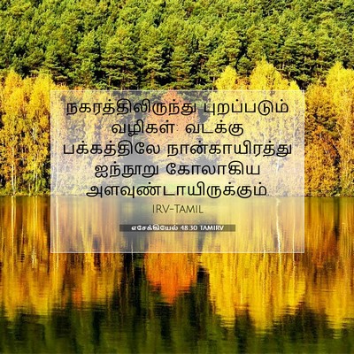 Picture 07 - எசேக்கியேல் 48:30 TAMIRV - நகரத்திலிருந்து - Bible Verse Picture