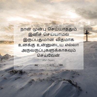 Picture 07 - எசேக்கியேல் 5:9 TAMIRV - நான் முன்பு - Bible Verse Picture