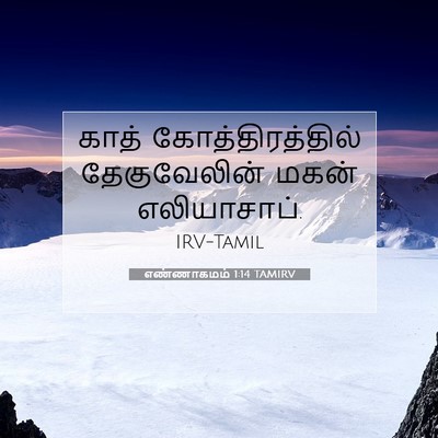 Picture 07 - எண்ணாகமம் 1:14 TAMIRV - காத் - Bible Verse Picture
