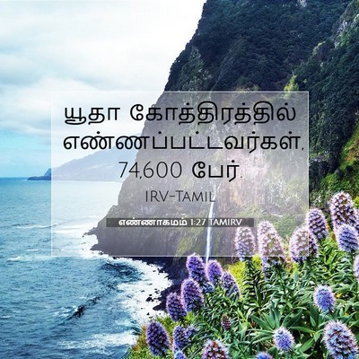 Picture 07 - எண்ணாகமம் 1:27 TAMIRV - யூதா - Bible Verse Picture