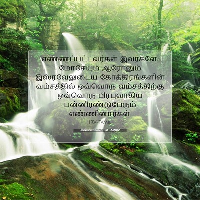 Picture 07 - எண்ணாகமம் 1:44 TAMIRV - எண்ணப்பட்டவர்கள் - Bible Verse Picture