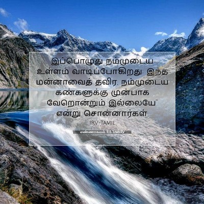 Picture 07 - எண்ணாகமம் 11:6 TAMIRV - இப்பொழுது - Bible Verse Picture