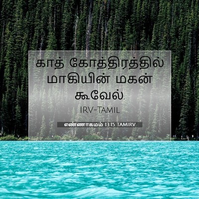 Picture 07 - எண்ணாகமம் 13:15 TAMIRV - காத் - Bible Verse Picture