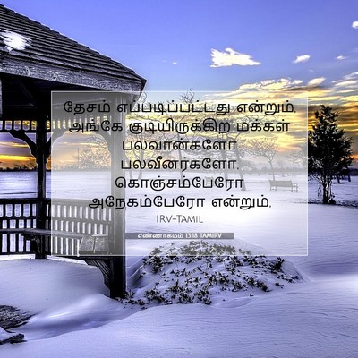 Picture 07 - எண்ணாகமம் 13:18 TAMIRV - தேசம் - Bible Verse Picture