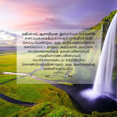 Picture 07 - எண்ணாகமம் 15:25 TAMIRV - அதினால் ஆசாரியன் - Bible Verse Picture