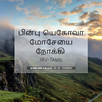 Picture 07 - எண்ணாகமம் 16:36 TAMIRV - பின்பு யெகோவா - Bible Verse Picture