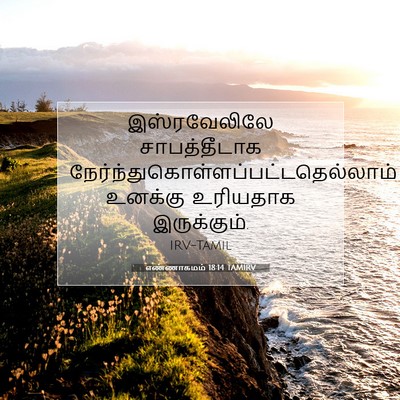 Picture 07 - எண்ணாகமம் 18:14 TAMIRV - இஸ்ரவேலிலே - Bible Verse Picture
