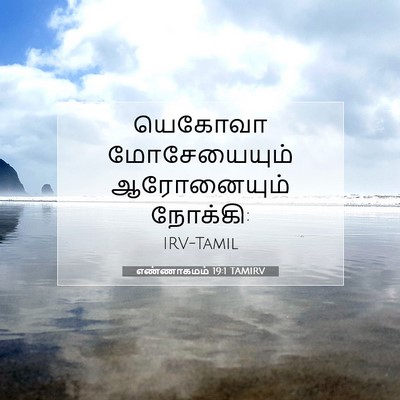 Picture 07 - எண்ணாகமம் 19:1 TAMIRV - யெகோவா மோசேயையும் - Bible Verse Picture