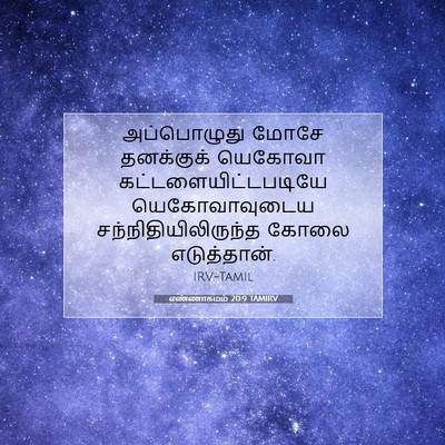 Picture 07 - எண்ணாகமம் 20:9 TAMIRV - அப்பொழுது மோசே - Bible Verse Picture