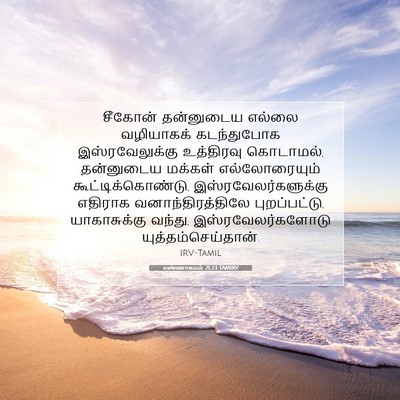 Picture 07 - எண்ணாகமம் 21:23 TAMIRV - சீகோன் தன்னுடைய - Bible Verse Picture