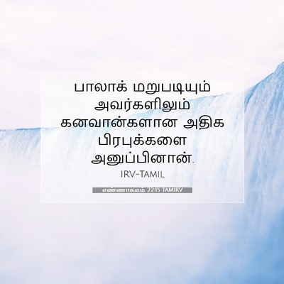 Picture 07 - எண்ணாகமம் 22:15 TAMIRV - பாலாக் மறுபடியும் - Bible Verse Picture