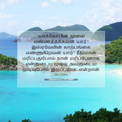 Picture 07 - எண்ணாகமம் 23:10 TAMIRV - “யாக்கோபின் தூளை - Bible Verse Picture