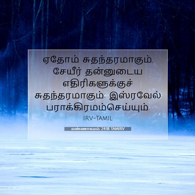 Picture 07 - எண்ணாகமம் 24:18 TAMIRV - ஏதோம் - Bible Verse Picture