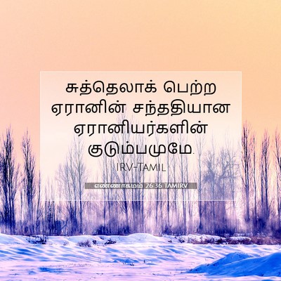 Picture 07 - எண்ணாகமம் 26:36 TAMIRV - சுத்தெலாக் பெற்ற - Bible Verse Picture