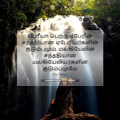 Picture 07 - எண்ணாகமம் 26:45 TAMIRV - பெரீயா பெற்ற - Bible Verse Picture