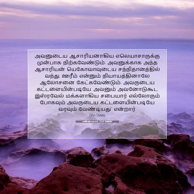 Picture 07 - எண்ணாகமம் 27:21 TAMIRV - அவனுடைய - Bible Verse Picture