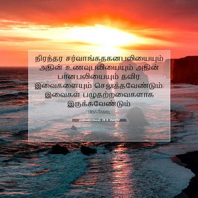 Picture 07 - எண்ணாகமம் 28:31 TAMIRV - நிரந்தர - Bible Verse Picture
