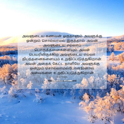 Picture 07 - எண்ணாகமம் 30:14 TAMIRV - அவளுடைய கணவன் - Bible Verse Picture