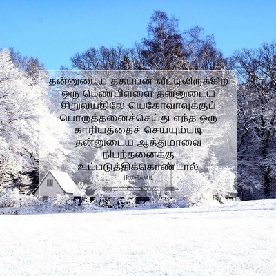 Picture 07 - எண்ணாகமம் 30:3 TAMIRV - தன்னுடைய தகப்பன் - Bible Verse Picture
