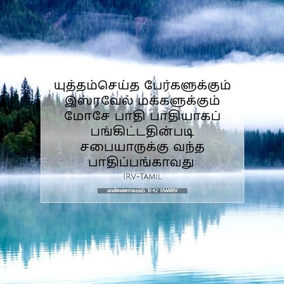 Picture 07 - எண்ணாகமம் 31:42 TAMIRV - யுத்தம்செய்த - Bible Verse Picture
