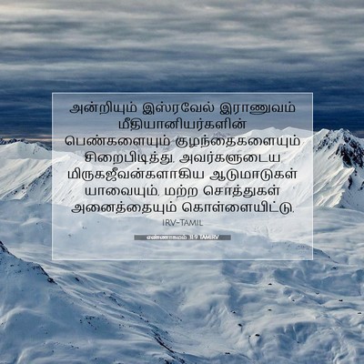 Picture 07 - எண்ணாகமம் 31:9 TAMIRV - அன்றியும் - Bible Verse Picture