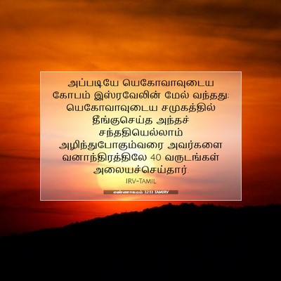 Picture 07 - எண்ணாகமம் 32:13 TAMIRV - அப்படியே - Bible Verse Picture