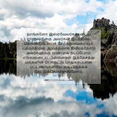 Picture 07 - எண்ணாகமம் 32:17 TAMIRV - நாங்களோ - Bible Verse Picture