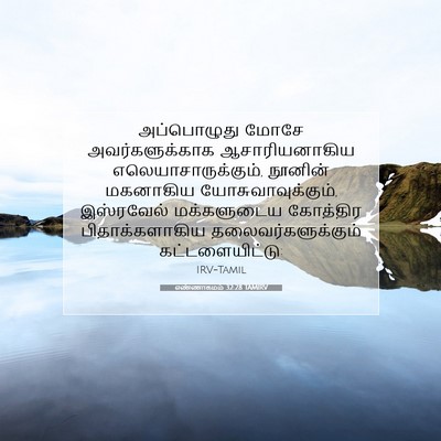 Picture 07 - எண்ணாகமம் 32:28 TAMIRV - அப்பொழுது மோசே - Bible Verse Picture
