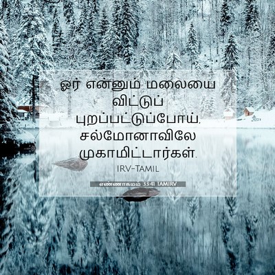 Picture 07 - எண்ணாகமம் 33:41 TAMIRV - ஓர் என்னும் மலையை - Bible Verse Picture