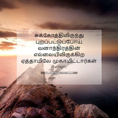 Picture 07 - எண்ணாகமம் 33:6 TAMIRV -  - Bible Verse Picture