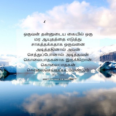 Picture 07 - எண்ணாகமம் 35:18 TAMIRV - ஒருவன் தன்னுடைய - Bible Verse Picture