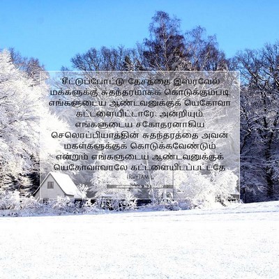 Picture 07 - எண்ணாகமம் 36:2 TAMIRV - “சீட்டுப்போட்டு, - Bible Verse Picture