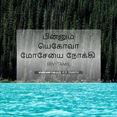 Picture 07 - எண்ணாகமம் 4:21 TAMIRV - பின்னும், யெகோவா - Bible Verse Picture
