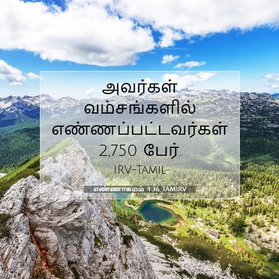 Picture 07 - எண்ணாகமம் 4:36 TAMIRV - அவர்கள் - Bible Verse Picture