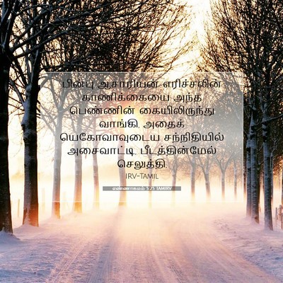 Picture 07 - எண்ணாகமம் 5:25 TAMIRV - பின்பு ஆசாரியன் - Bible Verse Picture
