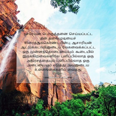 Picture 07 - எண்ணாகமம் 6:19 TAMIRV - நசரேயன் பொருத்தனை - Bible Verse Picture