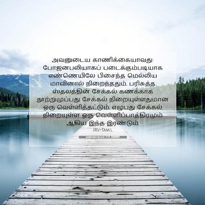 Picture 07 - எண்ணாகமம் 7:73 TAMIRV - அவனுடைய - Bible Verse Picture