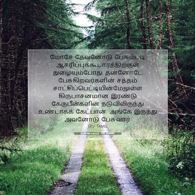 Picture 07 - எண்ணாகமம் 7:89 TAMIRV - மோசே தேவனோடு - Bible Verse Picture