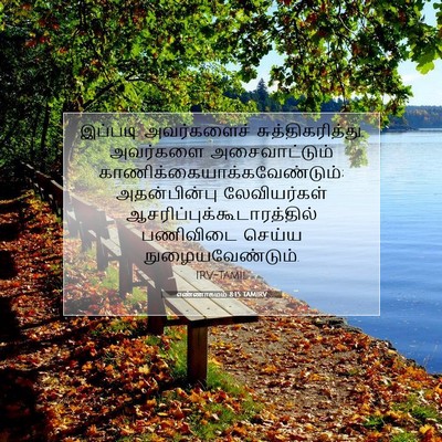 Picture 07 - எண்ணாகமம் 8:15 TAMIRV - இப்படி அவர்களைச் - Bible Verse Picture