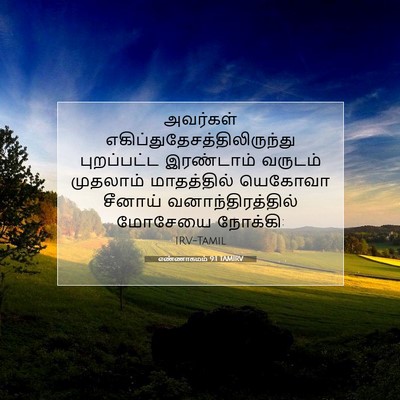 Picture 07 - எண்ணாகமம் 9:1 TAMIRV - அவர்கள் - Bible Verse Picture