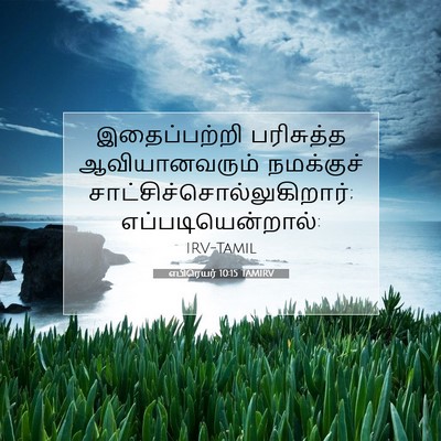 Picture 07 - எபிரெயர் 10:15 TAMIRV - இதைப்பற்றி - Bible Verse Picture