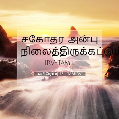 Picture 07 - எபிரெயர் 13:1 TAMIRV - சகோதர அன்பு - Bible Verse Picture